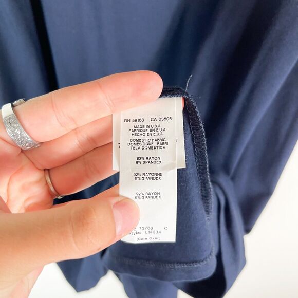 Karen kane NWOT Navy V-Neck Sleeveless A-Line Brigitte Dress Size XL - Picture 5 of 6